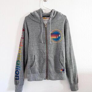 AVIATOR NATION HOODIE - HEATHER GREY